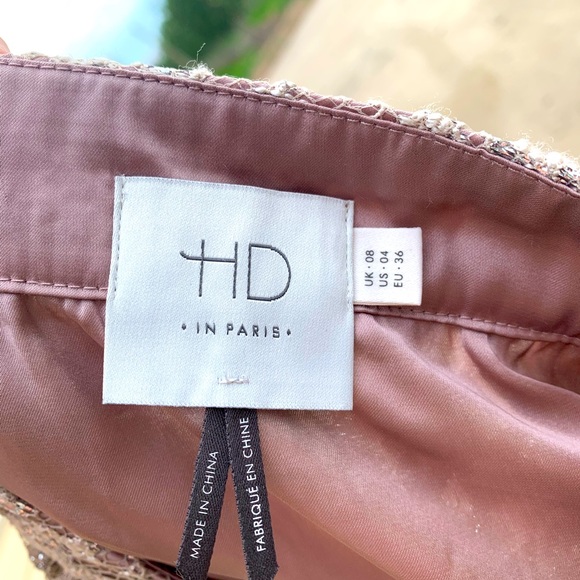 Beautiful silver and mauve skirt - Picture 5 of 6